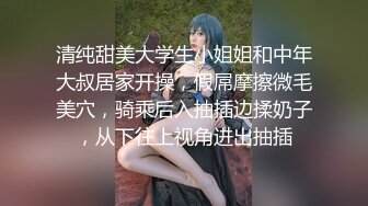 清纯甜美大学生小姐姐和中年大叔居家开操，假屌摩擦微毛美穴，骑乘后入抽插边揉奶子，从下往上视角进出抽插