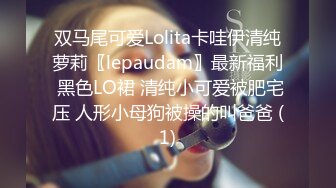 双马尾可爱Lolita卡哇伊清纯萝莉〖lepaudam〗最新福利 黑色LO裙 清纯小可爱被肥宅压 人形小母狗被操的叫爸爸 (1)